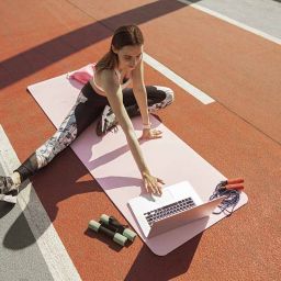 Estudiante de TAFAD durante una actividad deportiva
