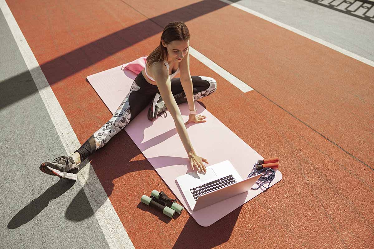 Estudiante de TAFAD durante una actividad deportiva
