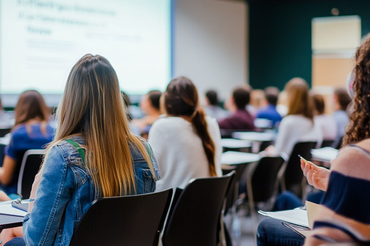 alumnado realizando la matriculación para ciclos formativos 2024 2025